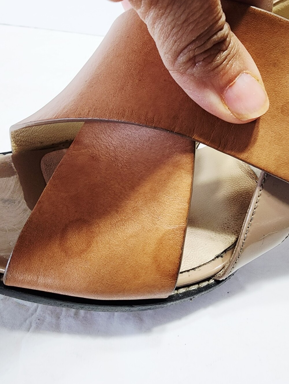 Jimmu Choo Tan Leather Heels Size 37.5 - Picture 10 of 10